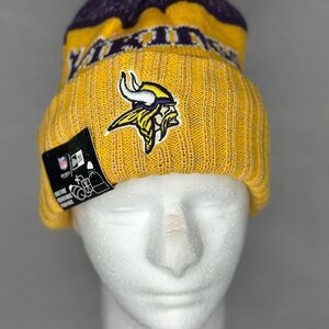 Vikings yellow and Purple Vikings Beanie NFL